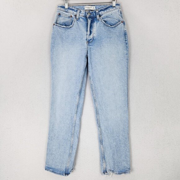 Abercrombie & Fitch Denim - Abercrombie Fitch Jeans Womens 26 2 Short Blue 90s Baggy Curve Love Low Rise